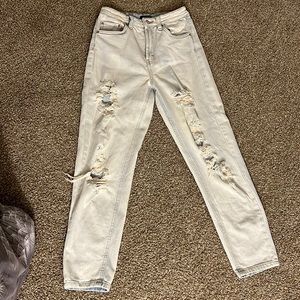 wild fable, size 00, ripped, light blue denim
